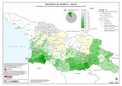Gurcistan Musluman Nufus Haritasi 2016