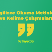 Ingilizce Okuma Metinleri ve Kelime Calismalari