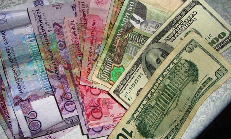 Turkmenistan Manati ve Amerikan Dolari Para