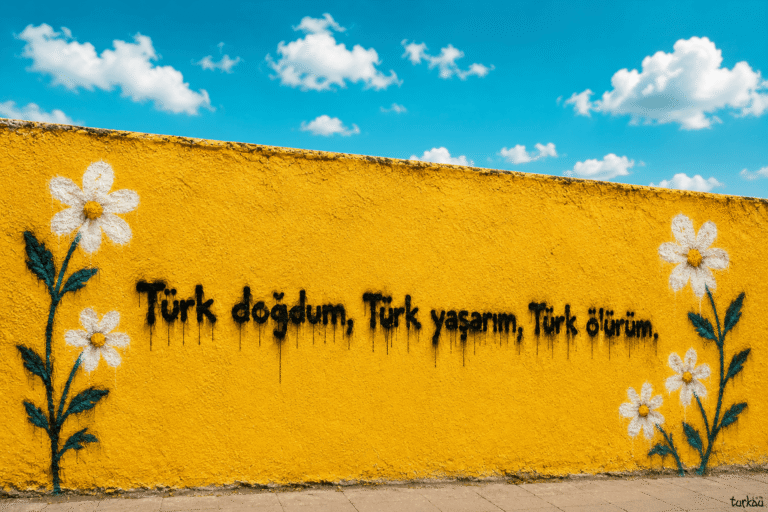 Türk Doğdum Türk Yaşarım Türk Ölürüm Born Turkish, Live Turkish, Die Turkish